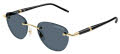 Mont Blanc MB0412S Gold / Grey Lens (001) Sunglasses - Color Image