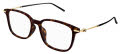 Mont Blanc MB0413OA Havana - Gold (003) Eyeglasses - Color Image