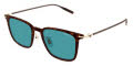 Mont Blanc MB0354S Havana/ Green Lens (005) Sunglasses - Color Image