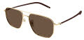 Mont Blanc MB0367SA Gold Brown / Brown Lens (003) Sunglasses - Color Image