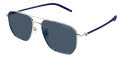 Mont Blanc MB0367SA Silver Blue / Blue Lens (004) Sunglasses - Color Image