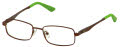 New Balance Kids NBK 144 Matte Brown (2) Eyeglasses - Color Image