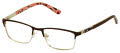 New Balance Kids NBK 145 Matte Brown (3) Eyeglasses - Color Image