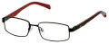 New Balance Kids NBK 151 Black Red (1) Eyeglasses - Color Image