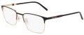 Nautica N7336 Black / Gold (002) Eyeglasses - Color Image