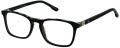 New Balance Kids NBK 158 Black (1) Eyeglasses - Color Image