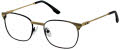 New Balance Kids NBK 159 Black Gold (1) Eyeglasses - Color Image