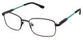 New Balance Kids NBK 181 Matte Black (2) Eyeglasses - Color Image