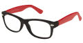 New Globe Kids L4069-P Black/Red Eyeglasses - Color Image