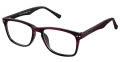 New Globe L4071-P Red Grain Eyeglasses - Color Image