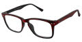 New Globe L4072-P Red Grain Eyeglasses - Color Image