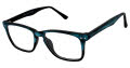 New Globe L4072-P Teal Grain Eyeglasses - Color Image