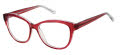 New Globe L4105 Red Eyeglasses - Color Image