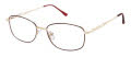 New Globe L5187 Burgundy Eyeglasses - Color Image