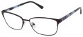 Nicole Miller Bristol Matte Dark Plum (c03) Eyeglasses - Color Image