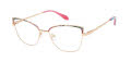 Nicole Miller Biot Rose Gold / Purple (C02) Eyeglasses - Color Image