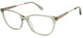 Nicole Miller Corfu YourFit Resort Green Trans (C01) Eyeglasses - Color Image
