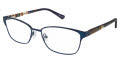 Nicole Miller Evergreen Matte Navy (C03) Eyeglasses - Color Image