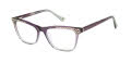 Nicole Miller Galice Purple / Teal (C01) Eyeglasses - Color Image