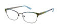 Nicole Miller Ines Blue / Gunmetal (C01) Eyeglasses - Color Image