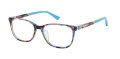 Nicole Miller Juliette Tortoise / Blue (C01) Eyeglasses - Color Image
