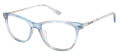 Nicole Miller Majestic Transparent Blue Eyeglasses - Color Image