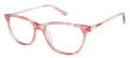 Nicole Miller Majestic Transparent Pink Eyeglasses - Color Image