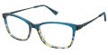Nicole Miller Metro YourFit Teal (C03) Eyeglasses - Color Image