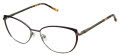 Nicole Miller Mouettes Purple/Brown (C03) Eyeglasses - Color Image