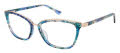 Nicole Miller St. Marks Blue Green (C03) Eyeglasses - Color Image