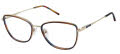 Nicole Miller Torino Gold / Blue (C03) Eyeglasses - Color Image