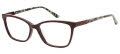 Nicole Miller Atwater Burgundy/Rose (C02) Eyeglasses - Color Image