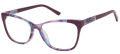 Nicole Miller Ibiza Resort Purple Eggplant (c03) Eyeglasses - Color Image