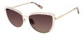 Nicole Miller Monte Carlo Resort Crystal / Gold (C01) - polarized Sunglasses - Color Image