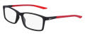 Nike 7287 Matte Black/Gym Red (6) Eyeglasses - Color Image