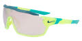 Nike Show X Rush E DZ7369 MATTE VOLT/CHROME MIRROR  (702) Sunglasses - Color Image