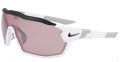 Nike Show X Rush E DZ7369 White / Purple (100) Sunglasses - Color Image