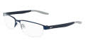 Nike 8138 Satin Navy / Wolf Grey (405) Eyeglasses - Color Image
