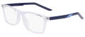 Nike Kids 5544 - Children Clear / Midnight Navy (900) Eyeglasses - Color Image