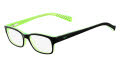 Nike Kids 5513 - Children's Black / Green / Crystal (001) Eyeglasses - Color Image