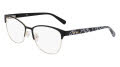 Nine West NW8021 Black Gold (1170) Eyeglasses - Color Image
