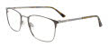 Oak NYC O3007 With Clip-On Lens Shiny Steel & Matt Dark Steel Green (020) Eyeglasses - Color Image