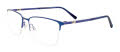 Oak NYC O3016 With Clip-On Lens Brushed Satin Blue / Blue (50) Eyeglasses - Color Image