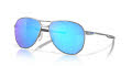 Oakley Contrail Satin Chrome / Prizm Sapphire (OO4147-03) Sunglasses - Color Image