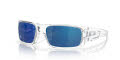 Oakley Crankshaft Polished Clear / Ice Mirrored Iridium (OO9239-04) Sunglasses - Color Image