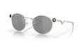 Oakley Deadbolt Satin Chrome/Prizm Black (604601) Sunglasses - Color Image