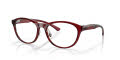 Oakley Draw Up Polished Transparent Brick Red (805703) Eyeglasses - Color Image
