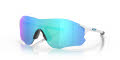 Oakley EVZero Path - Alternate Fit Polished White / Prizm Sapphire Lens (931315) Sunglasses - Color Image