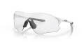 Oakley EVZero Path - Alternate Fit Matte White / Clear to Black Iridium Photochromic (931306) Sunglasses - Color Image
