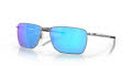 Oakley Ejector Satin Chrome / Prizm Sapphire Lens (OO4142-04) Sunglasses - Color Image